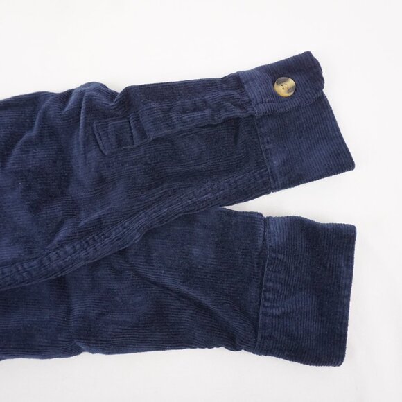 NWT Quince Stretch Corduroy Long Sleeve Button-Up Overshirt In Deep Navy Size M - Picture 7 of 14